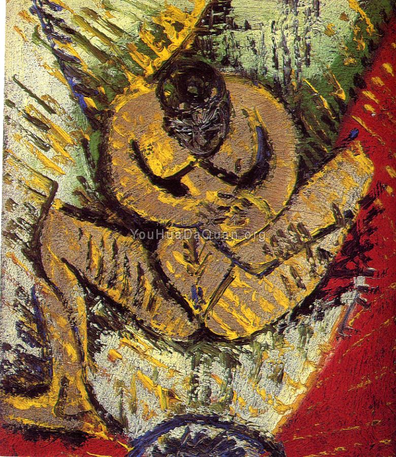 坐着的裸女 - 巴勃罗·毕加索